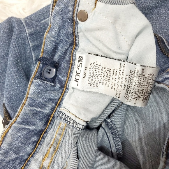 4x20 Joe's girls blue jeans black floral embroider - Picture 6 of 8